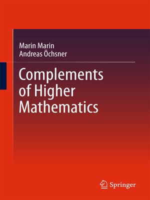 cover image of Complements of Higher Mathematics